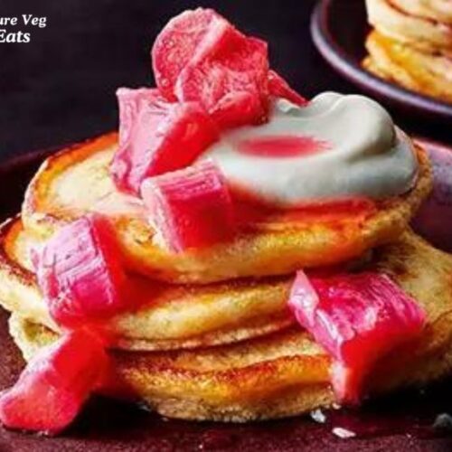 Rhubarb & Custard Fluffy Pancakes Recipe