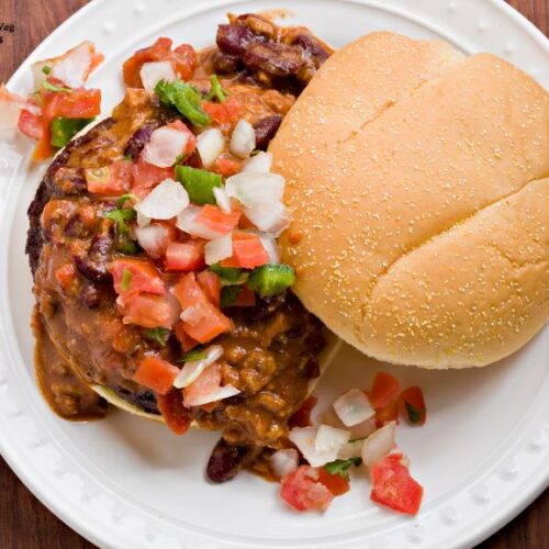 Cilantro Bean Burgers with Creamy Avocado-Lime Slaw Recipe