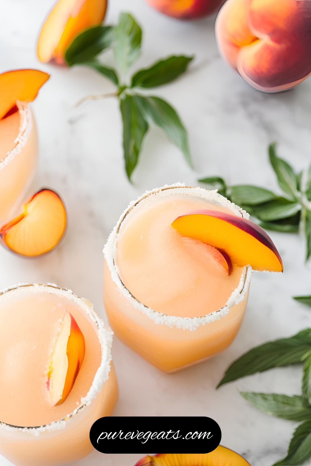 Easy Frozen Peach Margaritas Recipe