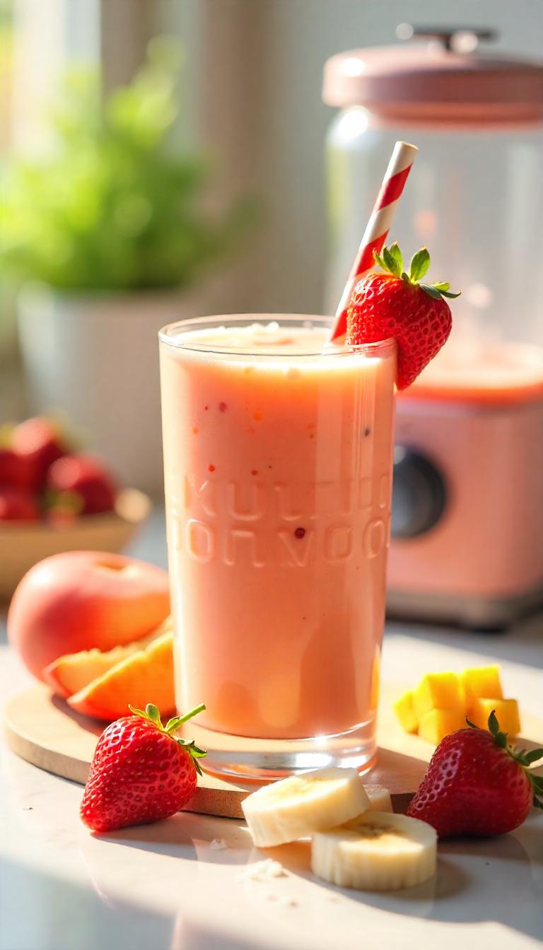 Strawberry-Mango-Banana Smoothie Recipe